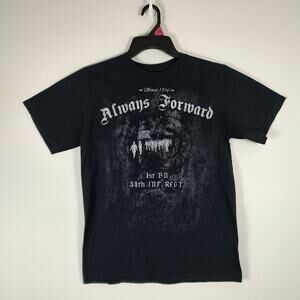 Apprime Courage Above All, US Army, Double Sided Graphic T-shirt, Size Medium